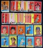 1958 Topps Baseball Lot (75) Incl. Stars- Banks, Kaline, Drysdale, Spahn++