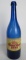 Antique Lancaster Brewing Forest Rose Cobalt Glass Quart Bottle w/ Paper Label