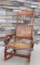 Antique Cane Back and Bottom Wooden Rocking Chair
