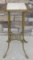 Antique Art Deco Brass and Marble Plant Stand With Claw Feet 28