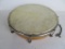 Vintage Wood and Chrome Hand Drum 11