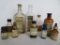 Estate Found Collection of Apothecary Bottles with Paper Labels
