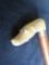 Antique Carved Bone / Ivory Figural Dog Head Handle 32