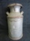 Antique Buhl (Detroit, MI) Galvanized Milk Jug Can w/ Lid
