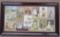 Collection of Antique Victorian Thread & Spool Advertising Trade Cards, Framed 22