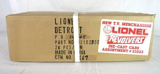 NOS Sealed Case (24) 1989 Lionel "Revolvers" 1/64 Die Cast Reversible Cars