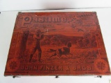 Antique Finzer & Bros (Louisville, KY) Pastime Plug Tobacco Counter Display Tin, Great Hunting