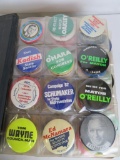 Estate Found Collection of Vintage Political Button Pins