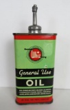 Antique Whiz Oil Lead Top Handy Oiler Can