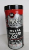 Antique Whiz Met-Lit Metal Repair Kit Tin w/ Tin Man Graphics