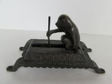 Antique Bronze Monkey Toothpick Dispenser