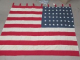 Antique 48 Star United States Flag, Top Hanging 64