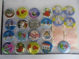 Collection of Vintage Tip Up Town (Houghton Lake, MI) Pinback Buttons