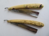 Lot of (2) Antique Straight Razors, One has Pin-Up Girl Handles