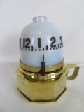 Rare Vintage Standard Novelty Co. Brass Ferry Lamp Clock