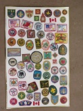 Framed Lot of (50) Vintage Boy Scout Patches