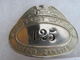 Vintage U.S. Post Office Letter Carrier Employee Worker Badge
