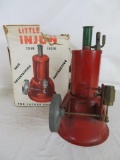 Antique Little Red Injun Metal Steam Engine by Major Toy Co.