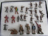 Lot of (25) Antique Lead Figures Inc. Barclay Soldiers