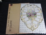 Antique 1899 Art Deco Youth's Companion Tri-Fold Calendar With Original Mailing Envelope