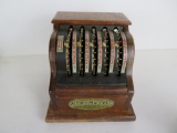 Antique Kel-San Manual Adding Machine w/ Wood Case