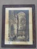 Antique Burgos Cathederal Framed Block Print, 28