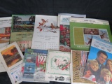 Lot of (12) 1960's-1970's Advertising Wall Calenders Inc. Remington