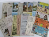 Lot of (18) Antique Advertising Ink Blotters, Raybestos, Wampole's Drug Store