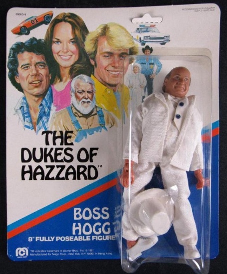 Vintage 1981 Mego Dukes of Hazzard 8" Boss Hogg Figure Sealed MOC