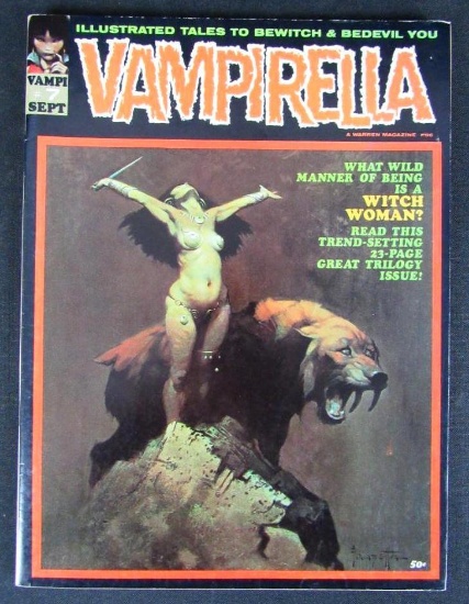 Vampirella #7 (1970, Warren Pub.) Iconic Frank Frazetta Cover