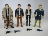 Lot (4) Vintage 1970's/80's Kenner Star Wars Han Solo Figures Complete