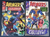 Avengers #28 & 29 (1966) Silver Age Key 1st Goliath