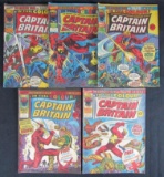 Captain Britain (1976) #1, 2, 3, 4, 5 British/ Key 1st Appearance