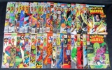 Captain Marvel Large Silver/ Bronze Age Lot (34 Diff. Issues)