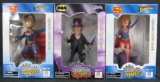 Lot (3) DC Headstrong Heroes Bobble Heads- Penguin, Supergirl, Superman MIB