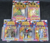 Lot (5) Vintage (1997) Toybiz Marvel Hall of Fame Figures Sealed MOC