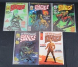 Doc Savage (1975) Curtis/Marvel #1, 2, 3, 4, 5