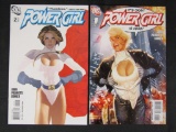 Power Girl #1 & 2 (2009) Classic Adam Hughes Covers!