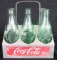 Excellent Vintage Coca Cola Coke Aluminum 6 Pack Holder w/ Bottles