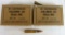 (2) NOS Full Boxes (40 Rounds) Vintage US Military (Lake City, MI) .30 Cal Ball M2 30-06 Ammo