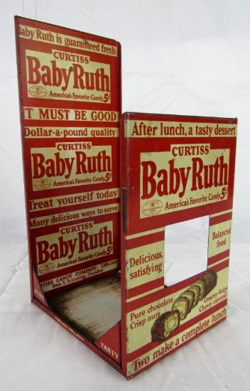 Excellent Antique Baby Ruth General Store Tin Candy Advertising Display