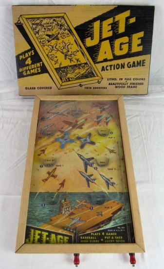 Antique Northwestern Products Jet-Age Bagatelle Pinball in Original Box