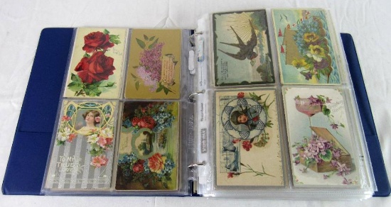 Album of Antique Greeting Postcards (450+)