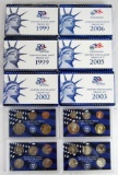 Lot (6) 1999-2006 US Mint Proof Sets w/ Dollar & State Quarters