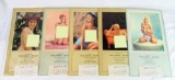 Lot (5) 1967 Rambler Jeep Nude Advertising Calendars incl Jayne Mansfield