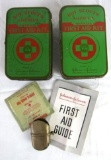Lot (2) Antique Boy Scouts of America First Aid Tins