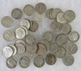 Lot (40) $4.00 Face Value US 90% Silver Roosevelt Dimes