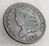 1825Classic Head US Half Cent Coin