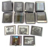 Estate Found Collection of Antique Keystone Photo Negative Glass Slides Inc. WWII Era, Ellis Island,