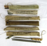 Lot (6) Antique Marbles (Gladsone, MICH) Gun Cleaning Rods / Kits